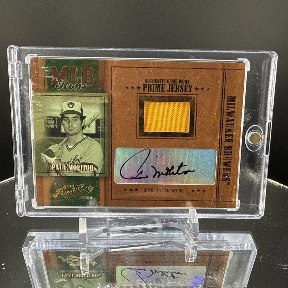 2004 Donruss Prime Cuts Paul Molitor Jersey Signatures /50 Auto HOF